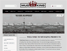 Tablet Screenshot of mudkingproducts.com